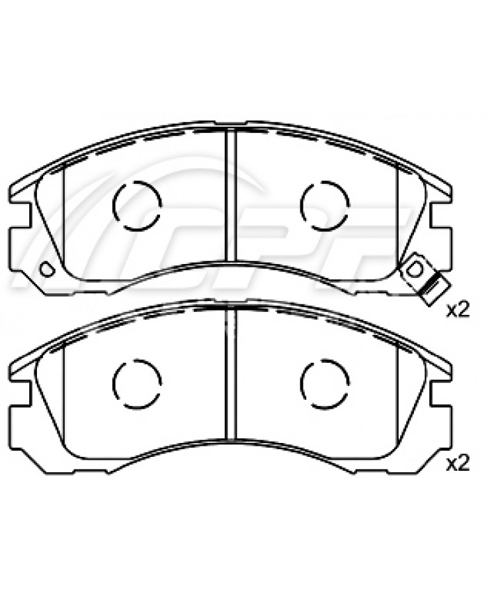 REF: CPF0060RB4 - PLAQUETTE DE FREIN CPF