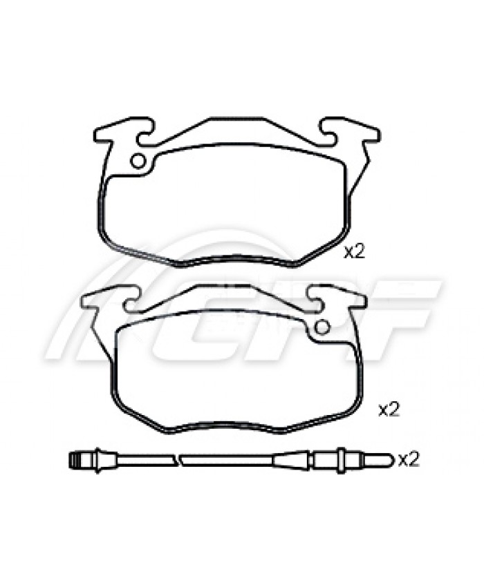 REF: CPF0071BF2 - PLAQUETTE DE FREIN CPF