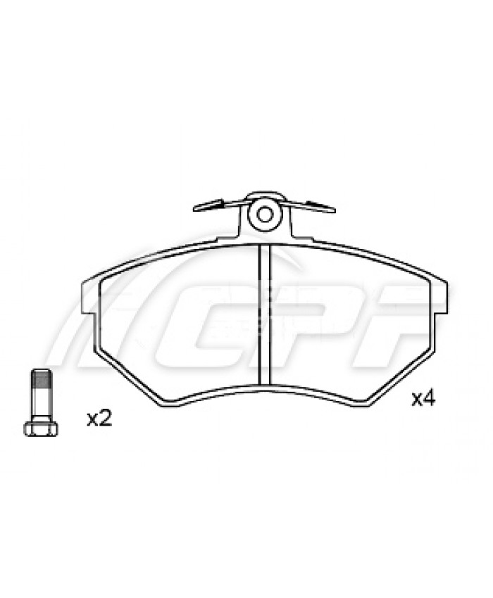 REF: CPF0075RB4 - PLAQUETTE DE FREIN CPF