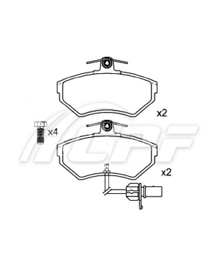 REF: CPF1009RB5 - PLAQUETTE DE FREIN CPF