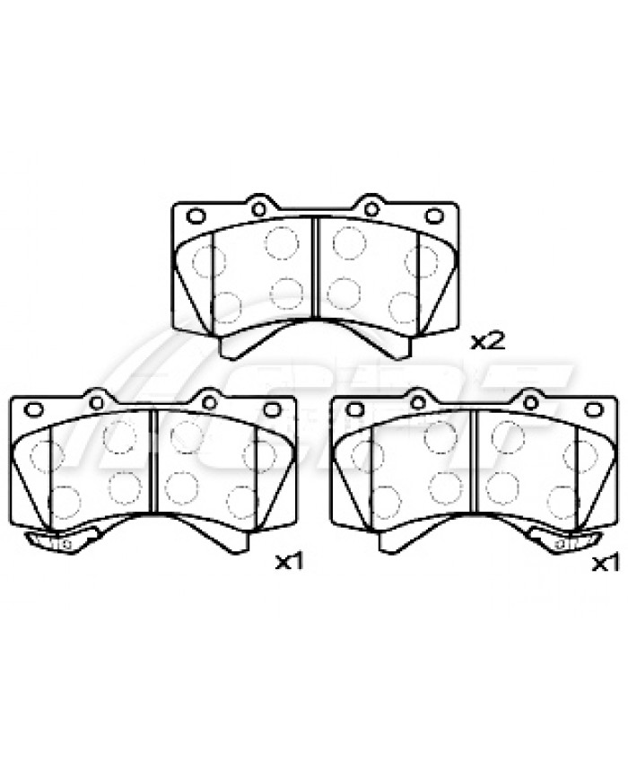 REF: CPF1020RB7 - PLAQUETTE DE FREIN CPF