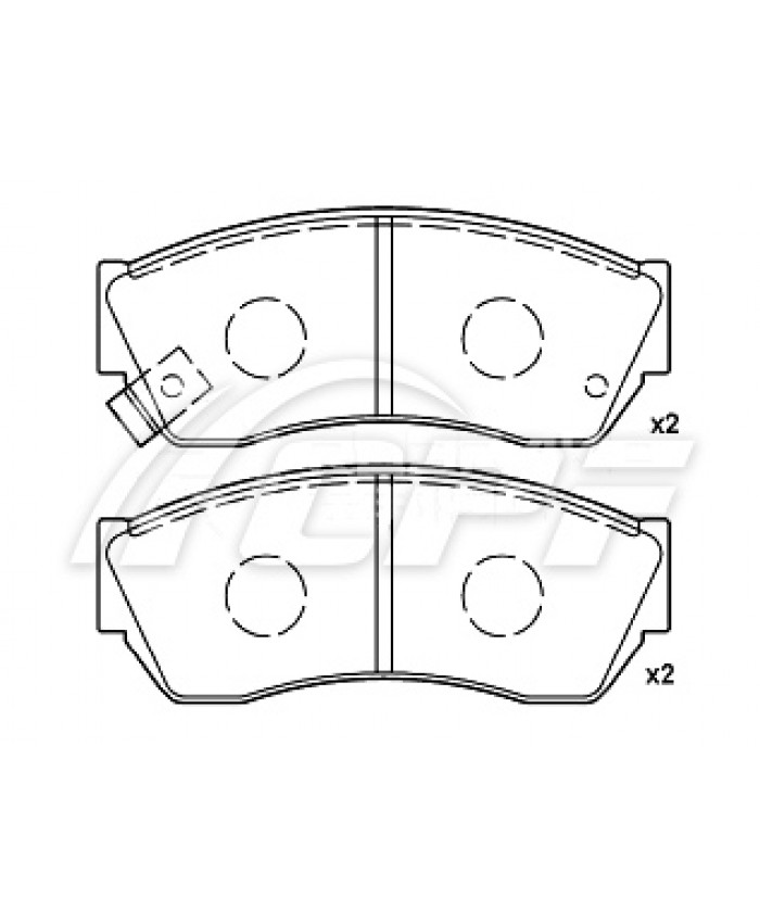 REF: CPF0103RB4 - PLAQUETTE DE FREIN CPF