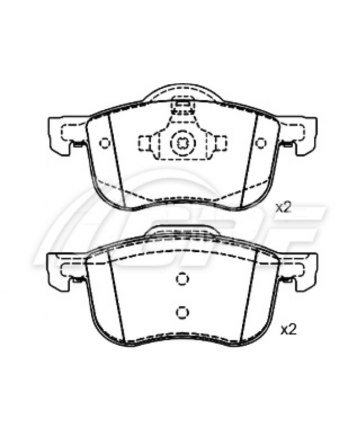 REF: CPF1048RB6 - PLAQUETTE DE FREIN CPF