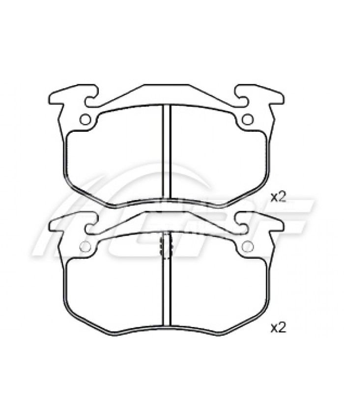 REF: CPF1061RB3 - PLAQUETTE DE FREIN CPF