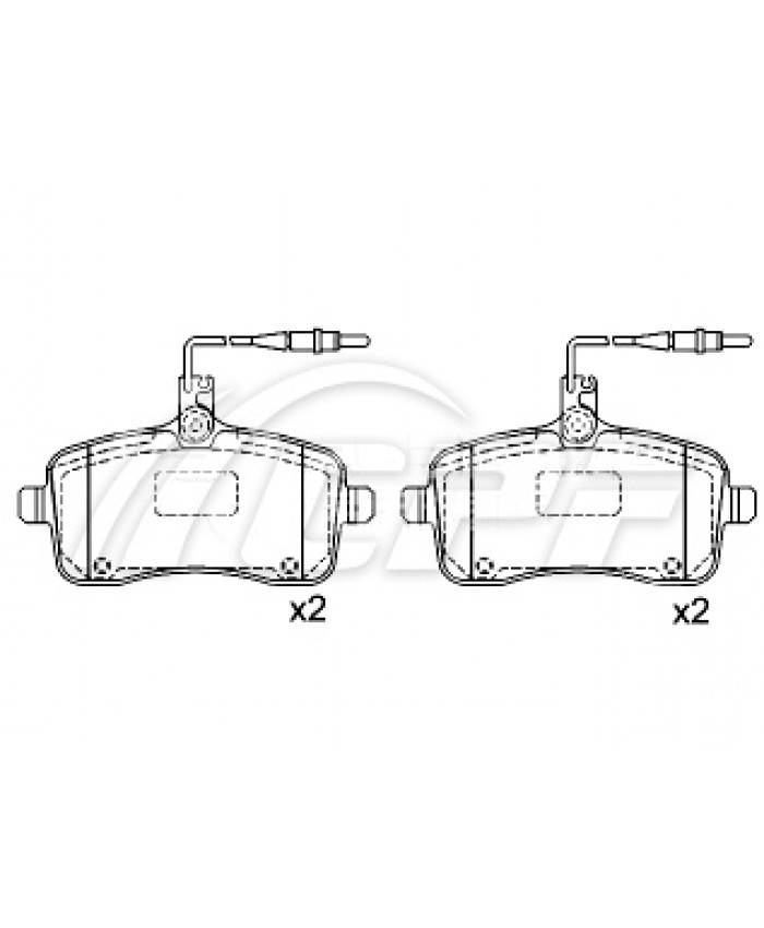 REF: CPF1081RB6 - PLAQUETTE DE FREIN CPF