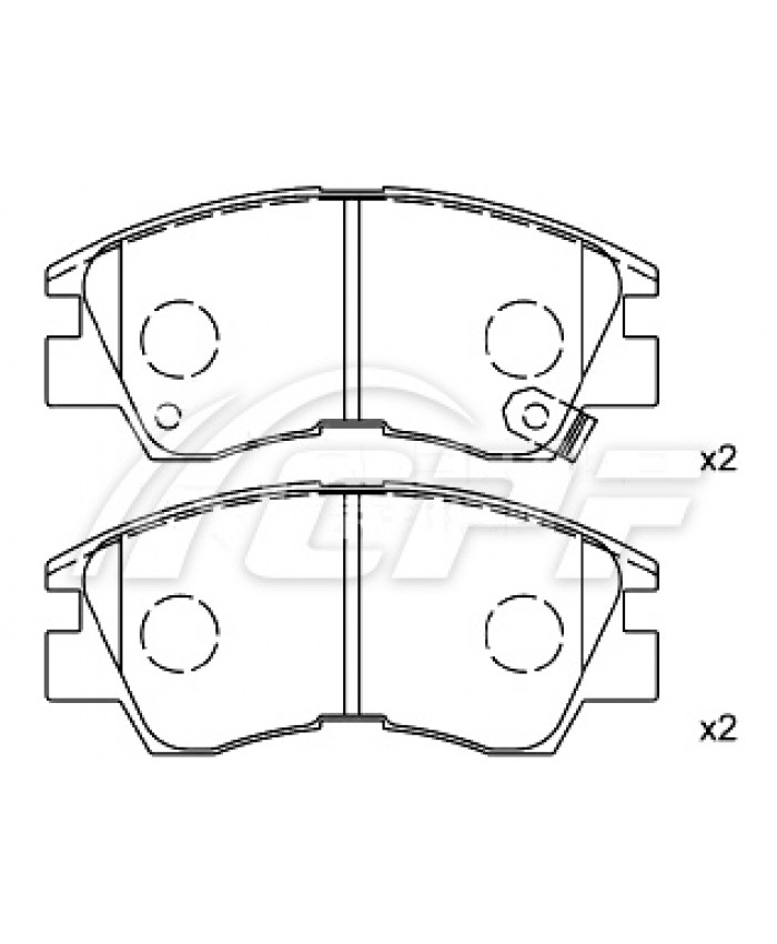 REF: CPF0110RB3 - PLAQUETTE DE FREIN CPF