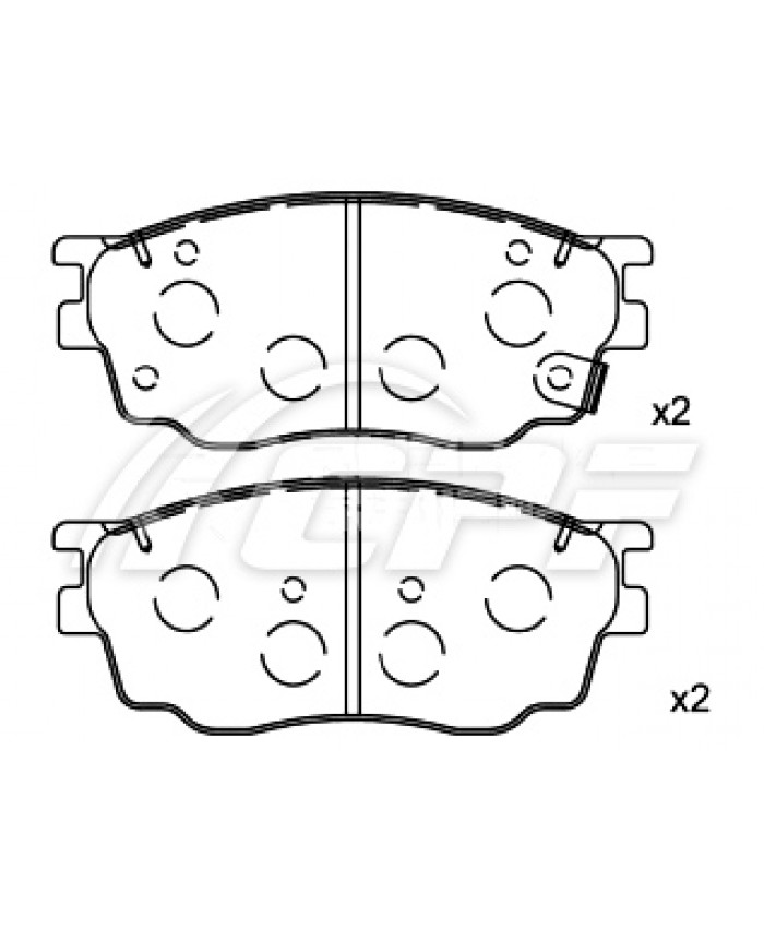 REF: CPF1103RB5 - PLAQUETTE DE FREIN CPF