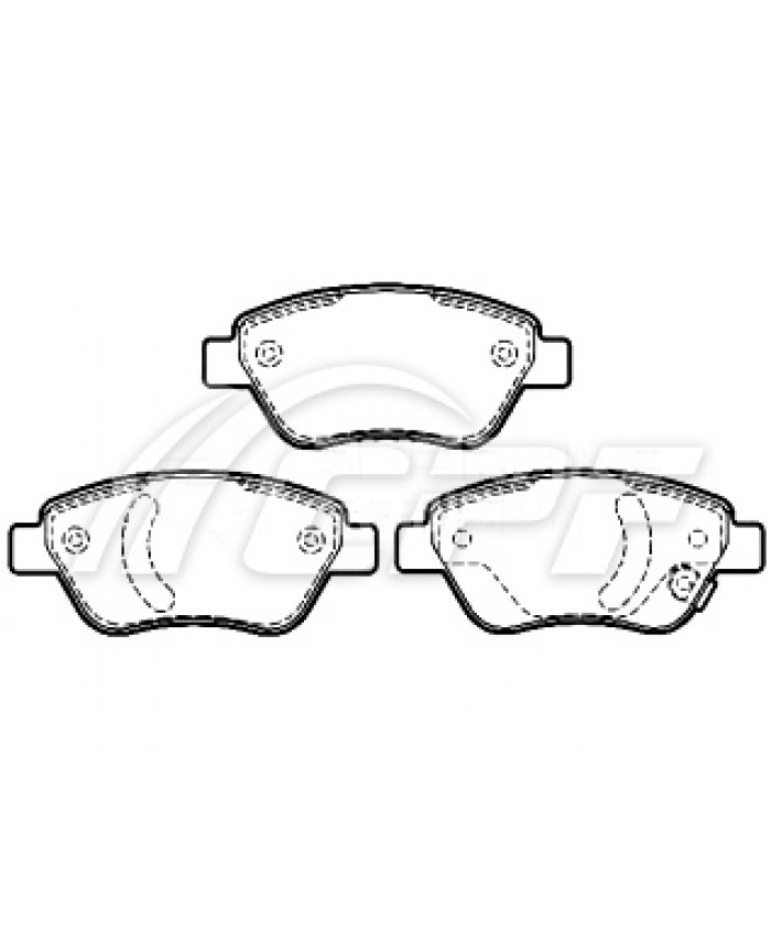 REF: CPF1118RB4 - PLAQUETTE DE FREIN CPF