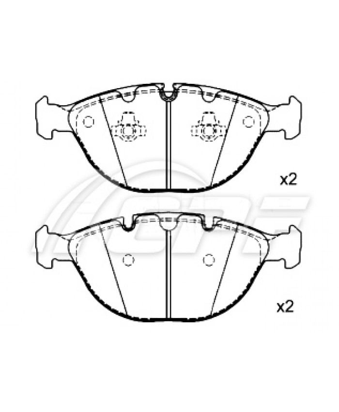 REF: CPF1136RB7 - PLAQUETTE DE FREIN CPF