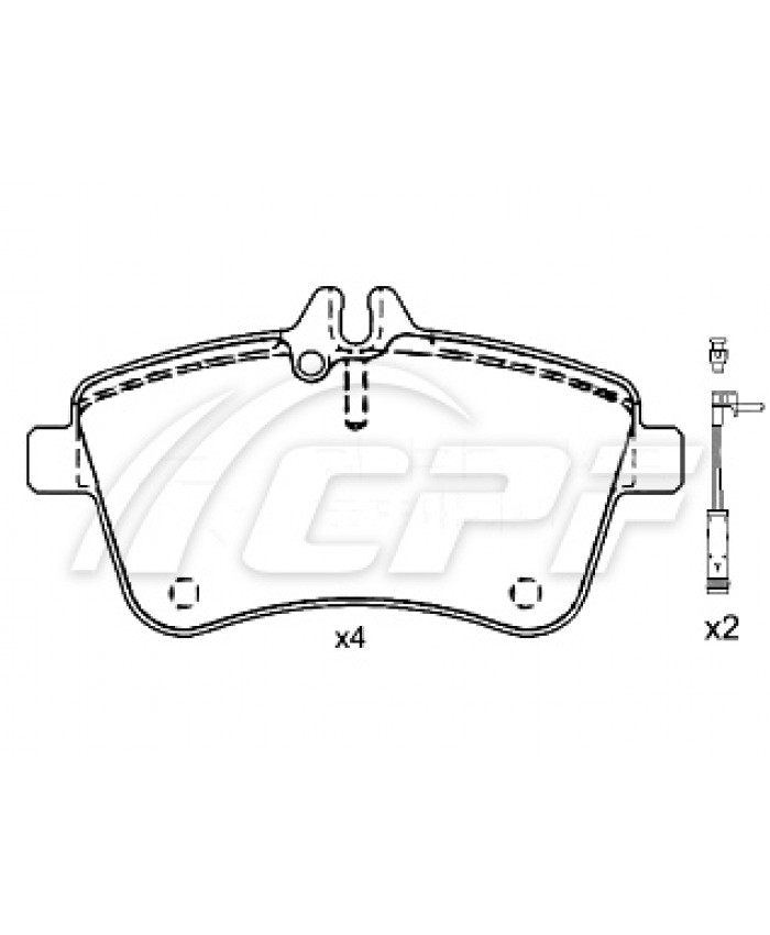 REF: CPF1140RB3 - PLAQUETTE DE FREIN CPF