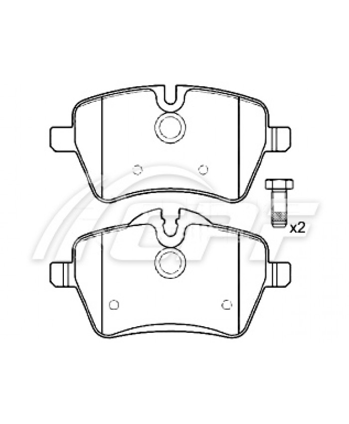 REF: CPF1141RB6 - PLAQUETTE DE FREIN CPF