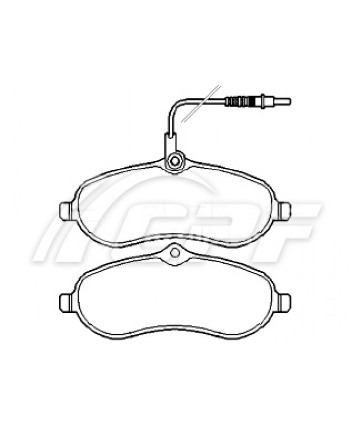 REF: CPF1205RB5 - PLAQUETTE DE FREIN CPF