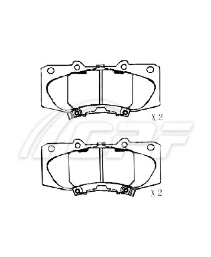 REF: CPF1207RB7 - PLAQUETTE DE FREIN CPF