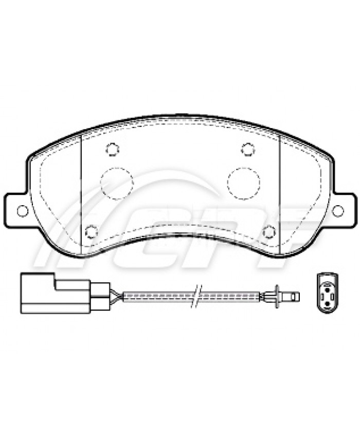 REF: CPF1209RB5 - PLAQUETTE DE FREIN CPF
