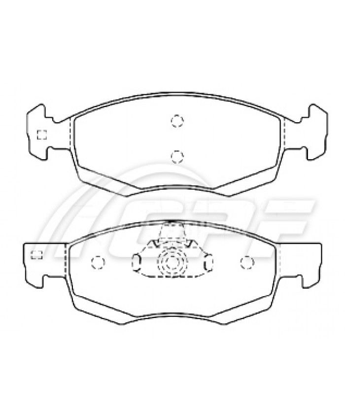 REF: CPF1220RB4 - PLAQUETTE DE FREIN CPF