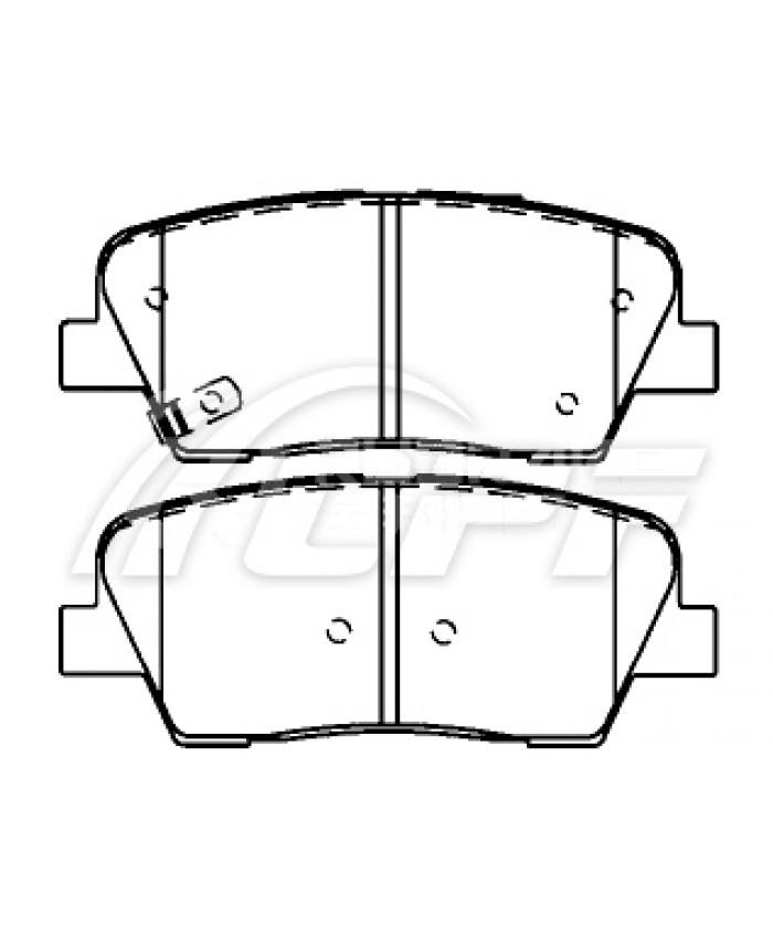 REF: CPF1227RB6 - PLAQUETTE DE FREIN CPF