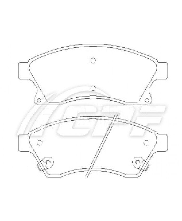 REF: CPF1230RB6 - PLAQUETTE DE FREIN CPF