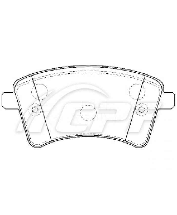 REF: CPF1237RB5 - PLAQUETTE DE FREIN CPF