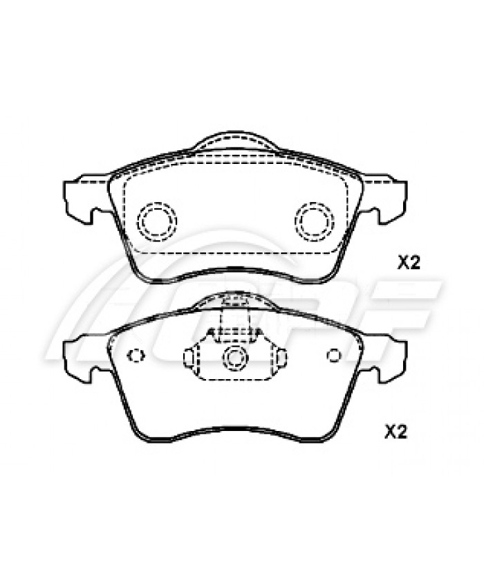REF: CPF1255RB6 - PLAQUETTE DE FREIN CPF