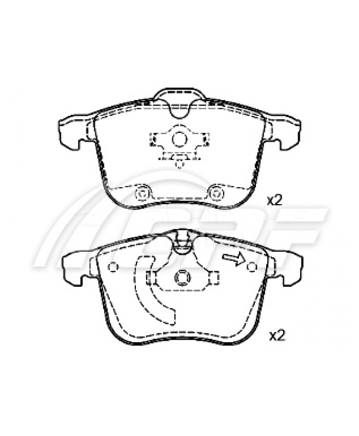 REF: CPF1268RB6 - PLAQUETTE DE FREIN CPF