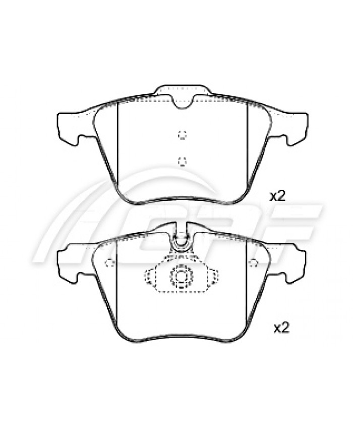 REF: CPF1284RB6 - PLAQUETTE DE FREIN CPF