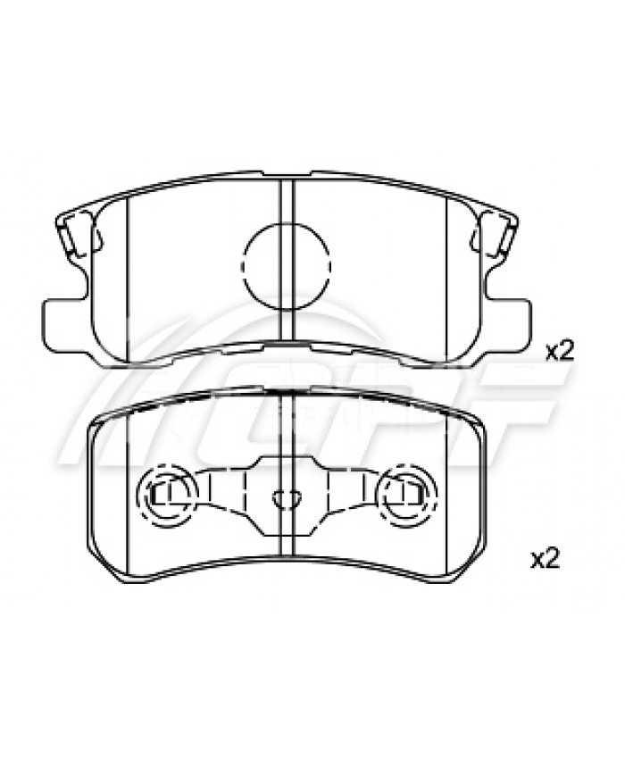 REF: CPF0129RB4 - PLAQUETTE DE FREIN CPF