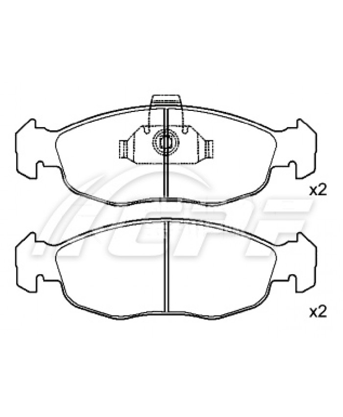 REF: CPF1310RB5 - PLAQUETTE DE FREIN CPF
