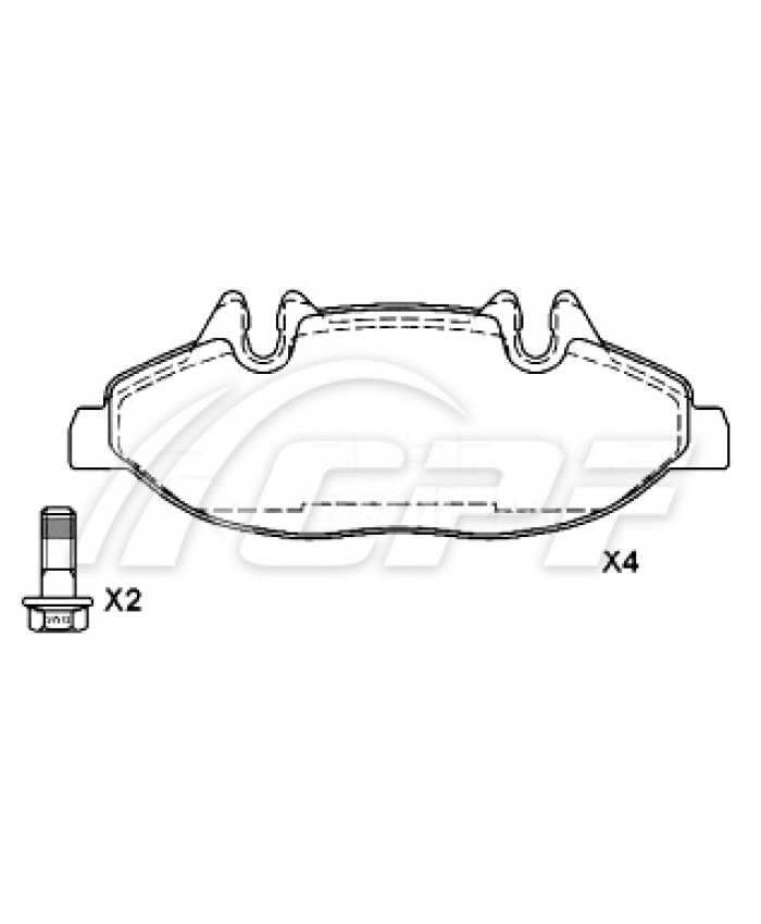REF: CPF1314RB6 - PLAQUETTE DE FREIN CPF