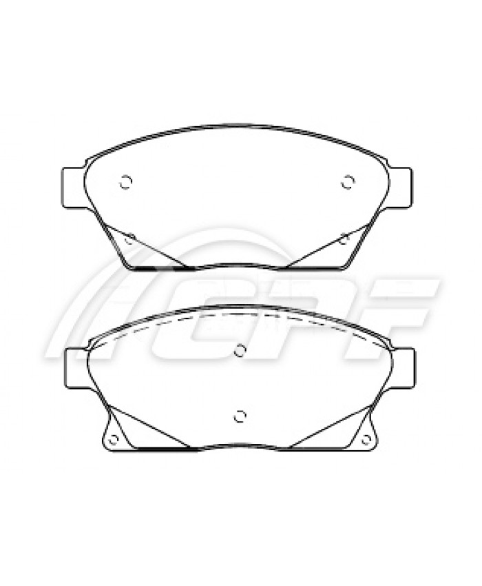 REF: CPF1404RB6 - PLAQUETTE DE FREIN CPF