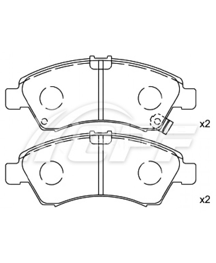 REF: CPF0161RB4 - PLAQUETTE DE FREIN CPF