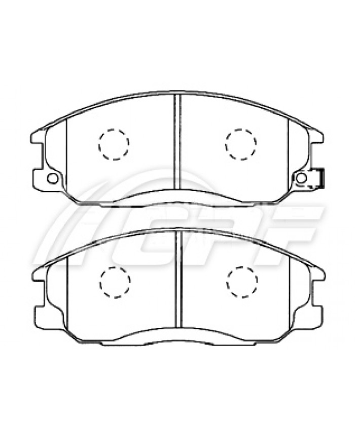 REF: CPF0168RB5 - PLAQUETTE DE FREIN CPF