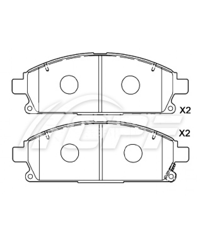 REF: CPF0229RB3 - PLAQUETTE DE FREIN CPF