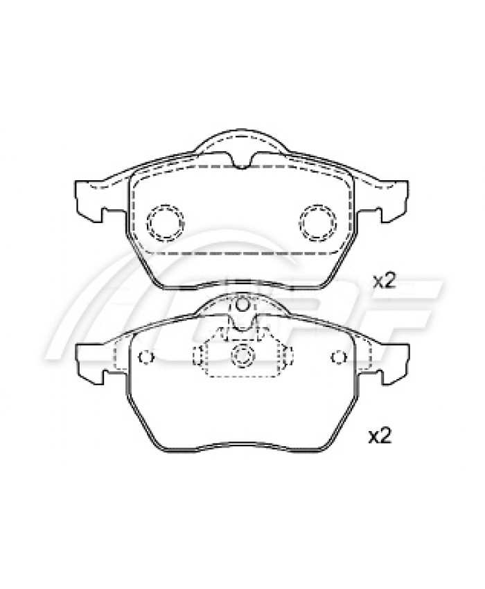 REF: CPF0256RB4 - PLAQUETTE DE FREIN CPF