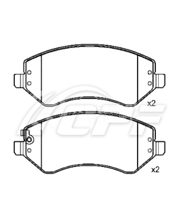 REF: CPF0401RB4 - PLAQUETTE DE FREIN CPF