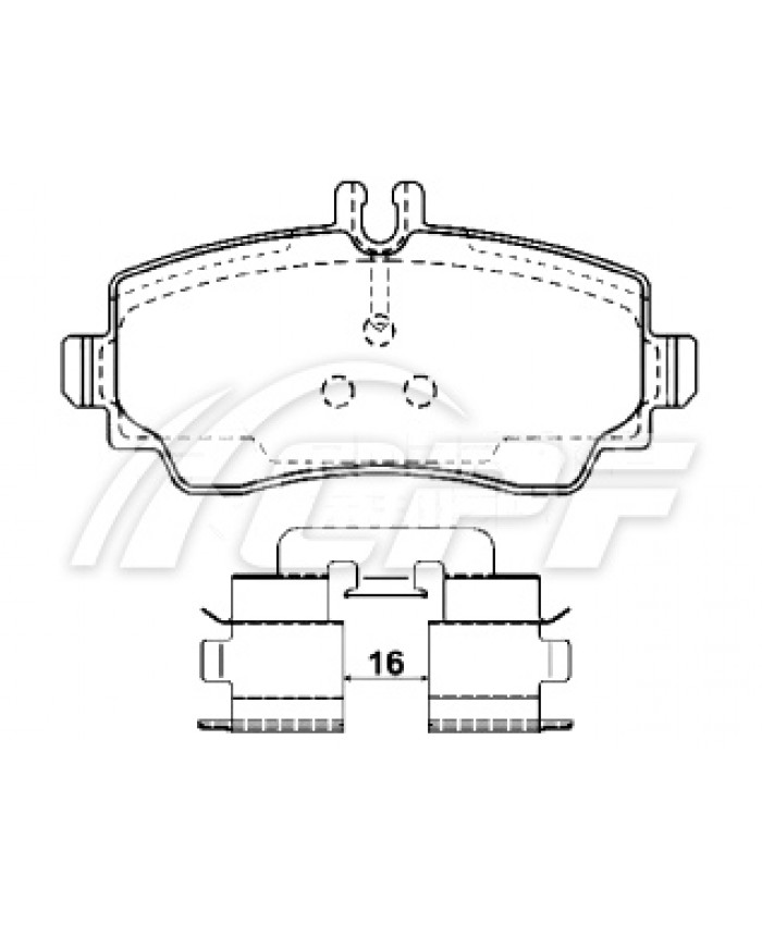 REF: CPF0403RB4 - PLAQUETTE DE FREIN CPF