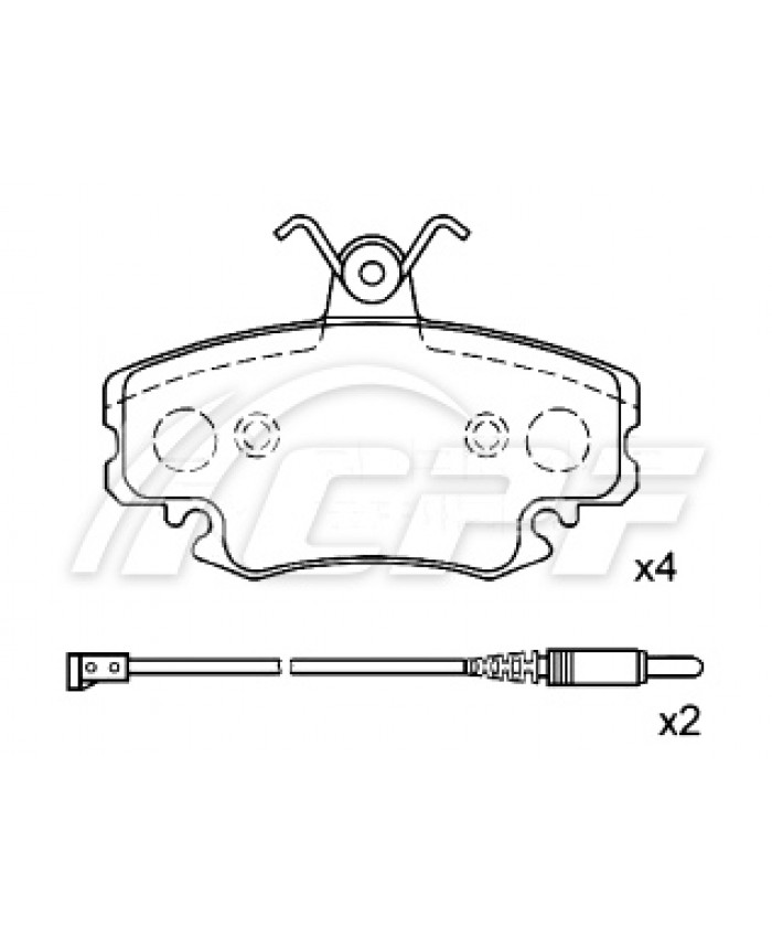 REF: CPF0407BF3 - PLAQUETTE DE FREIN CPF