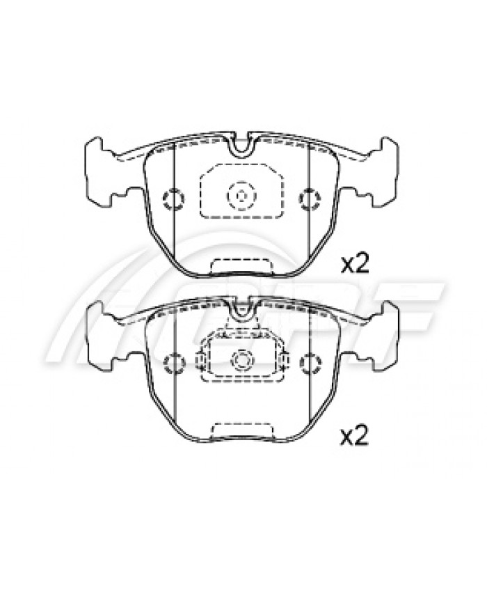 REF: CPF0465RB6 - PLAQUETTE DE FREIN CPF