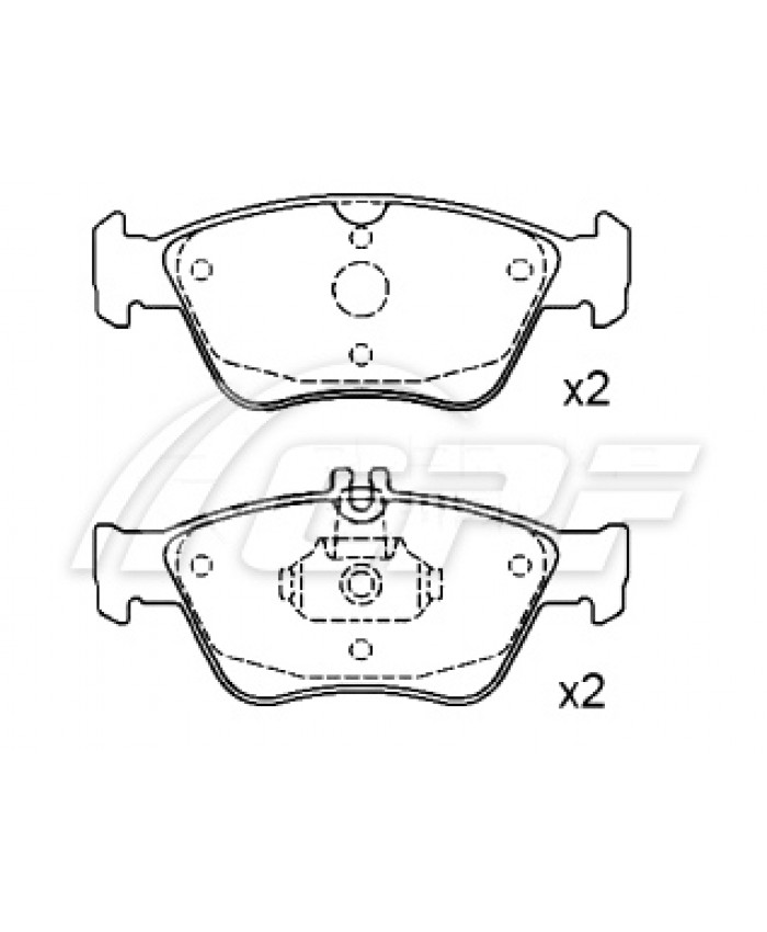 REF: CPF0466RB4 - PLAQUETTE DE FREIN CPF