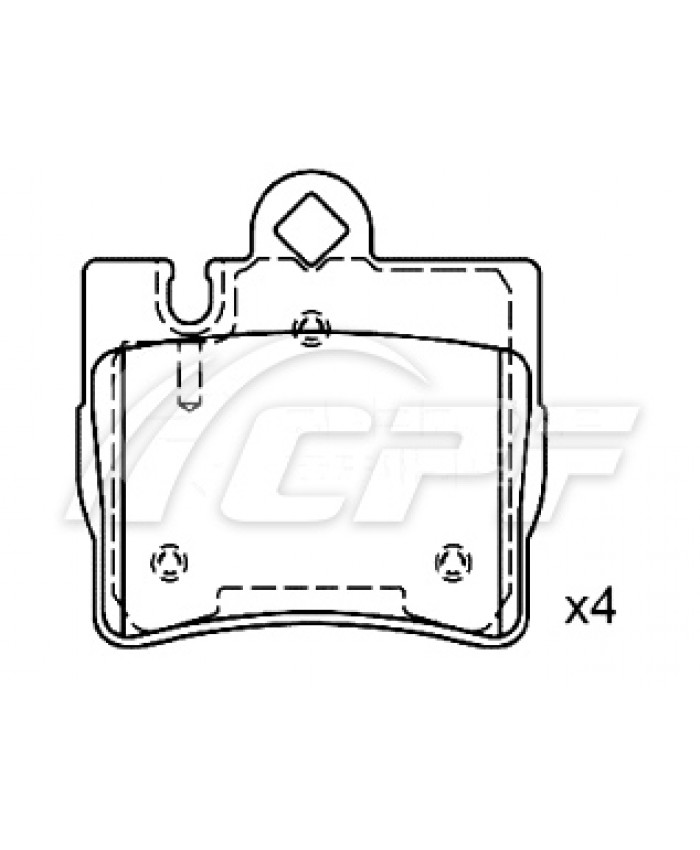 REF: CPF0467RB5 - PLAQUETTE DE FREIN CPF