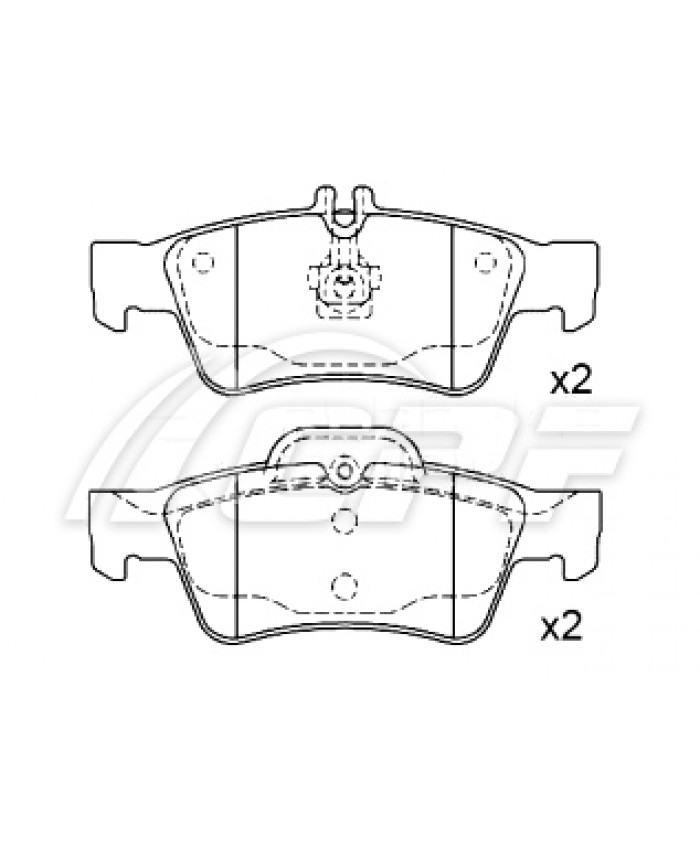 REF: CPF0468RB5 - PLAQUETTE DE FREIN CPF