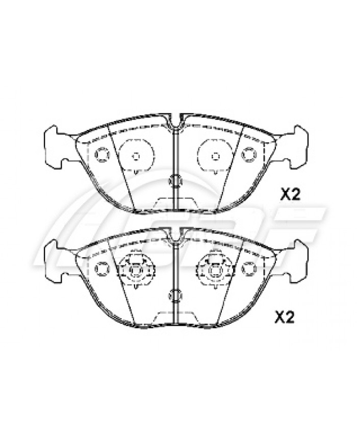 REF: CPF0489RB5 - PLAQUETTE DE FREIN CPF