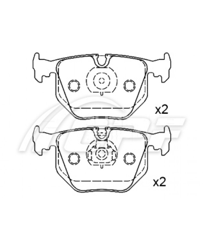 REF: CPF0491RB6 - PLAQUETTE DE FREIN CPF