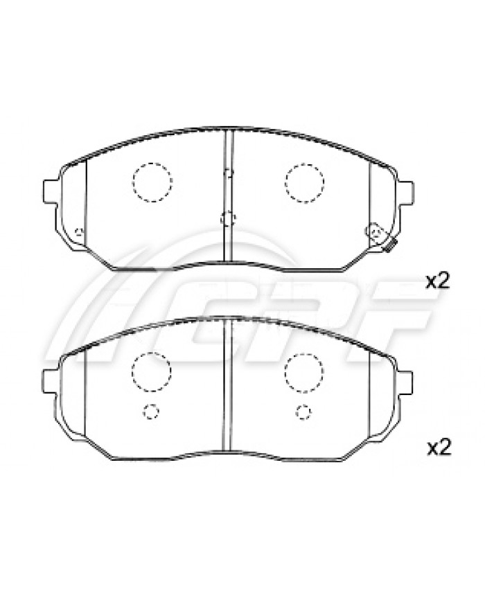 REF: CPF0532RB4 - PLAQUETTE DE FREIN CPF