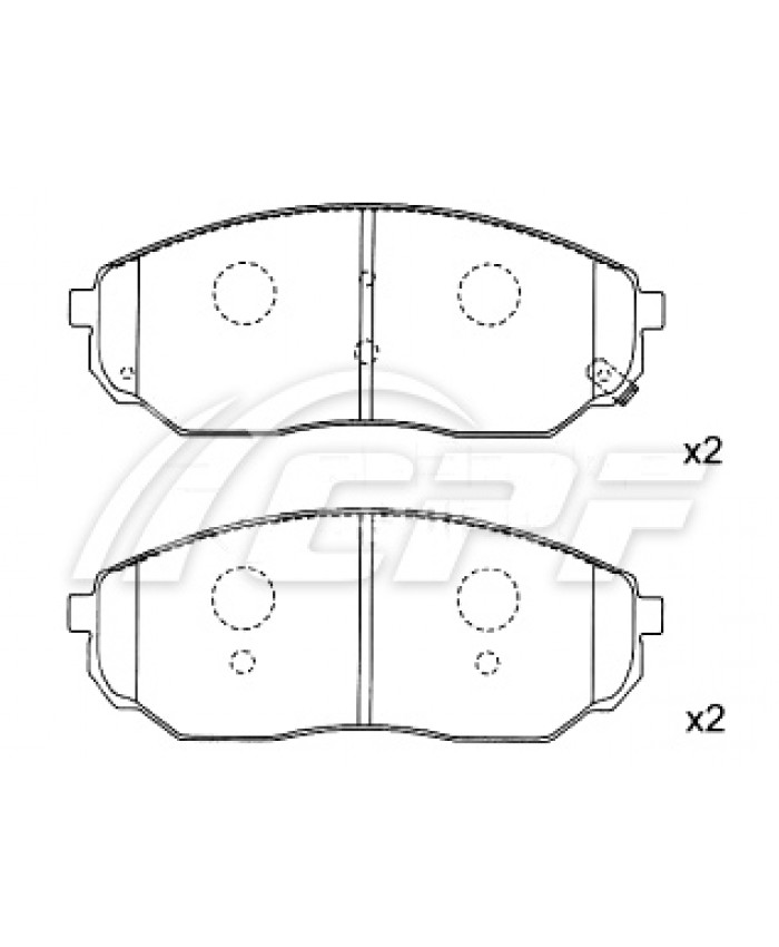 REF: CPF0532RB4 - PLAQUETTE DE FREIN CPF