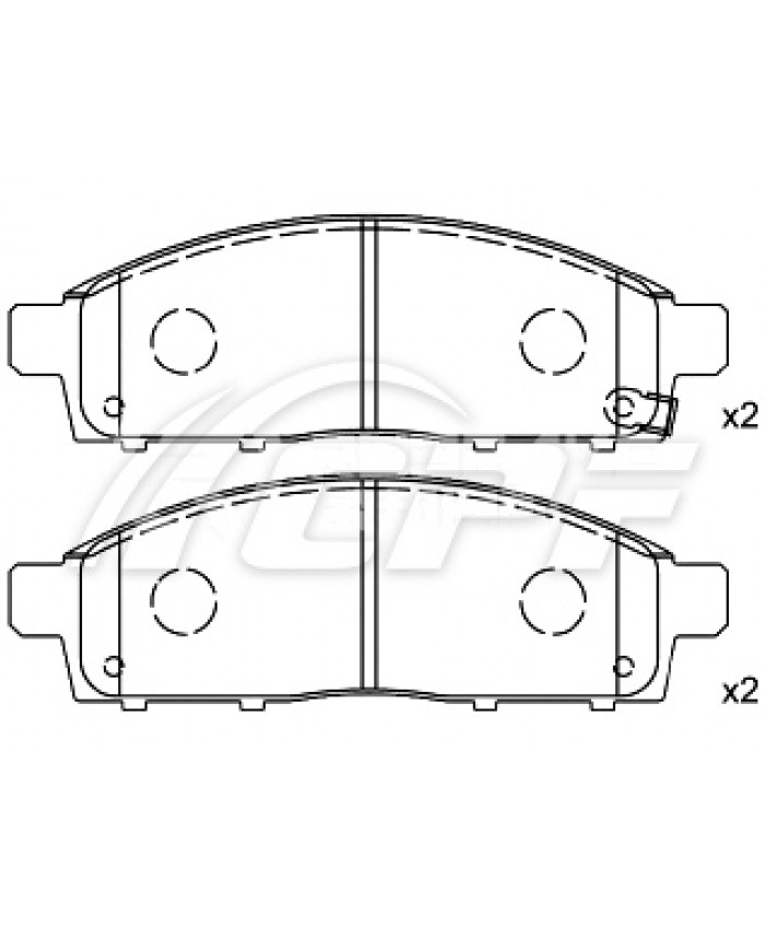 REF: CPF0570RB6 - PLAQUETTE DE FREIN CPF