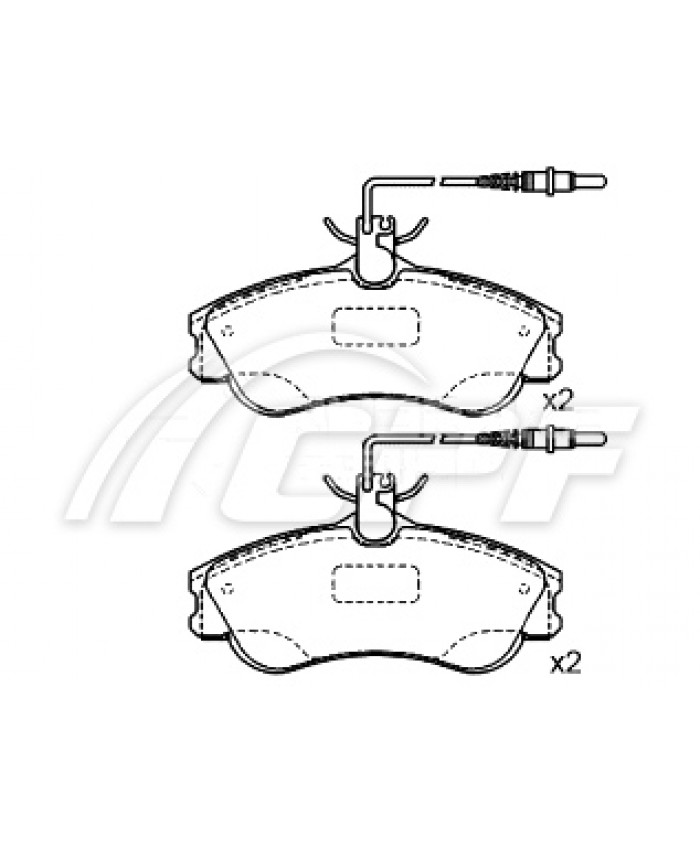 REF: CPF0620RB5 - PLAQUETTE DE FREIN CPF