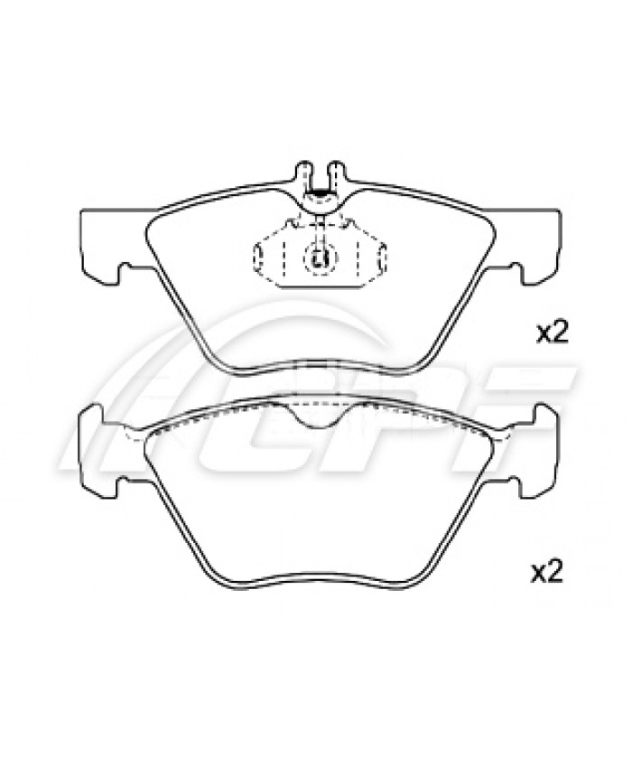 REF: CPF0657RB4 - PLAQUETTE DE FREIN CPF