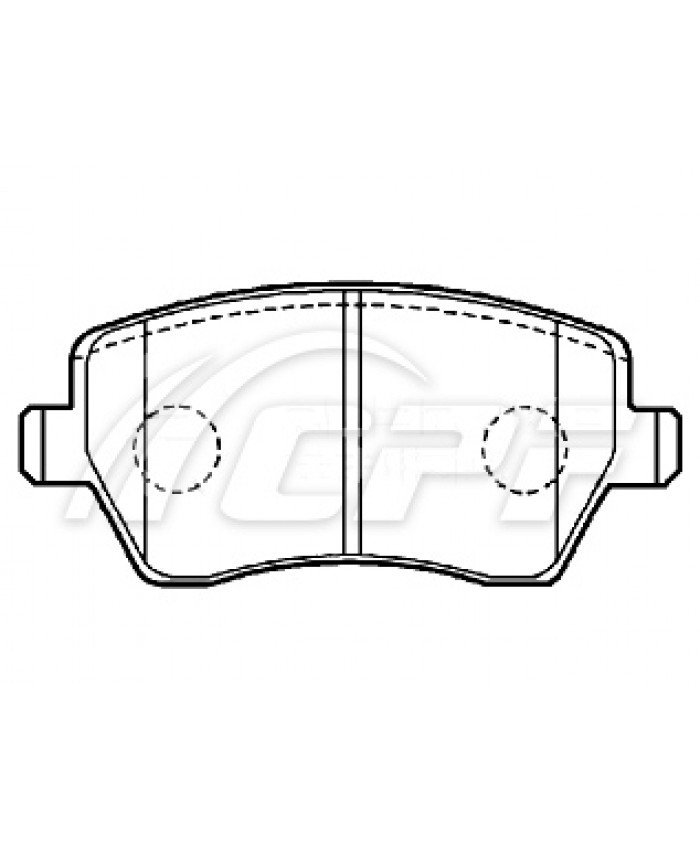 REF: CPF0664BF3 - PLAQUETTE DE FREIN CPF
