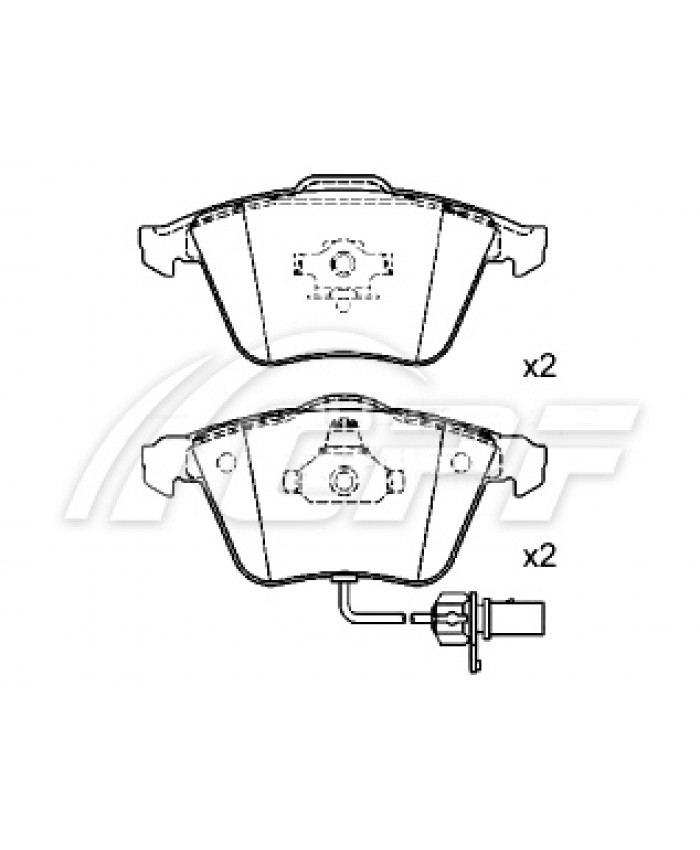 REF: CPF0668RB7 - PLAQUETTE DE FREIN CPF