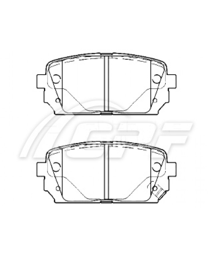 REF: CPF0678RB5 - PLAQUETTE DE FREIN CPF